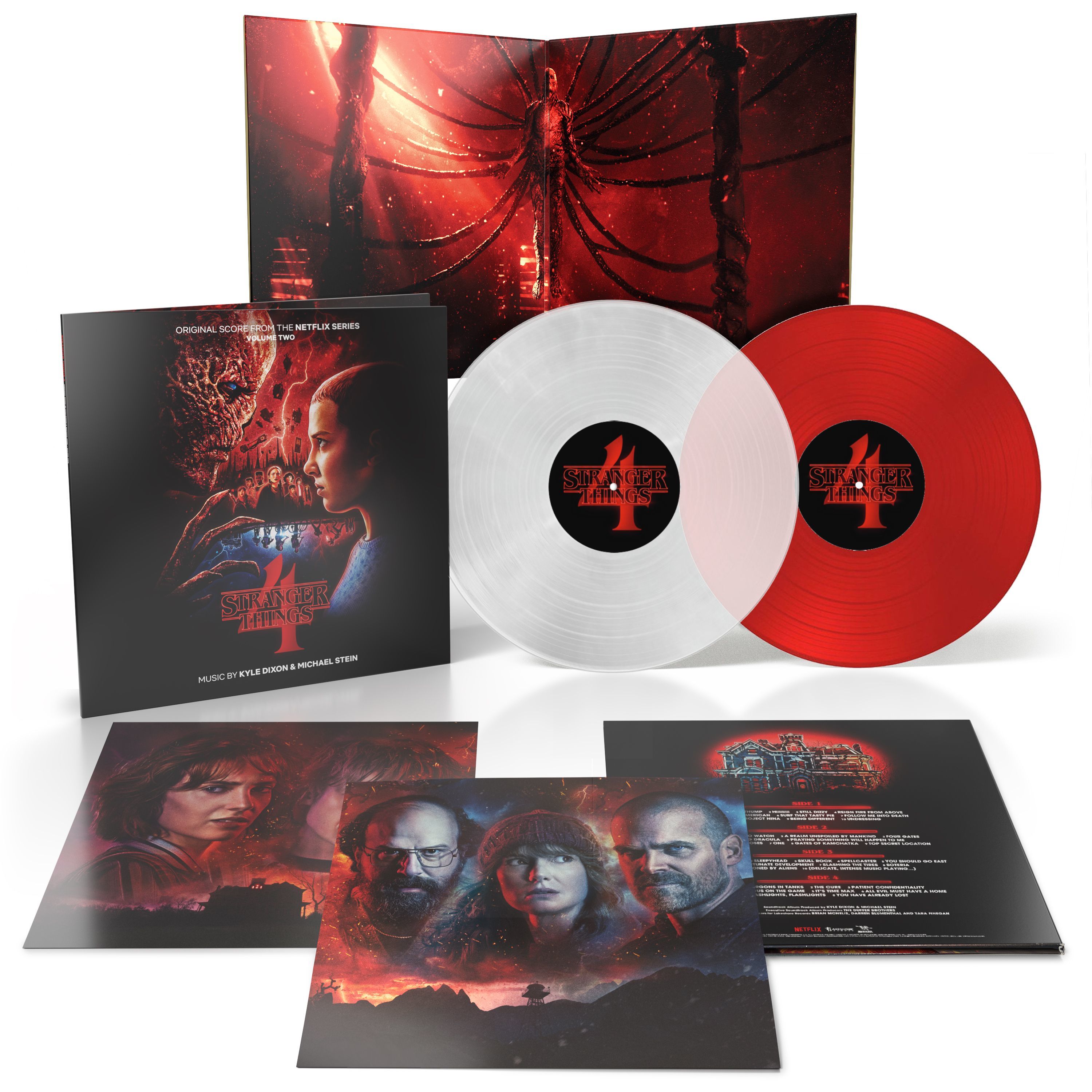 Stranger Things 4 - Volume 2 Original Score From The Netflix Series: Limited Edition Clear & Red Vinyl 2LP