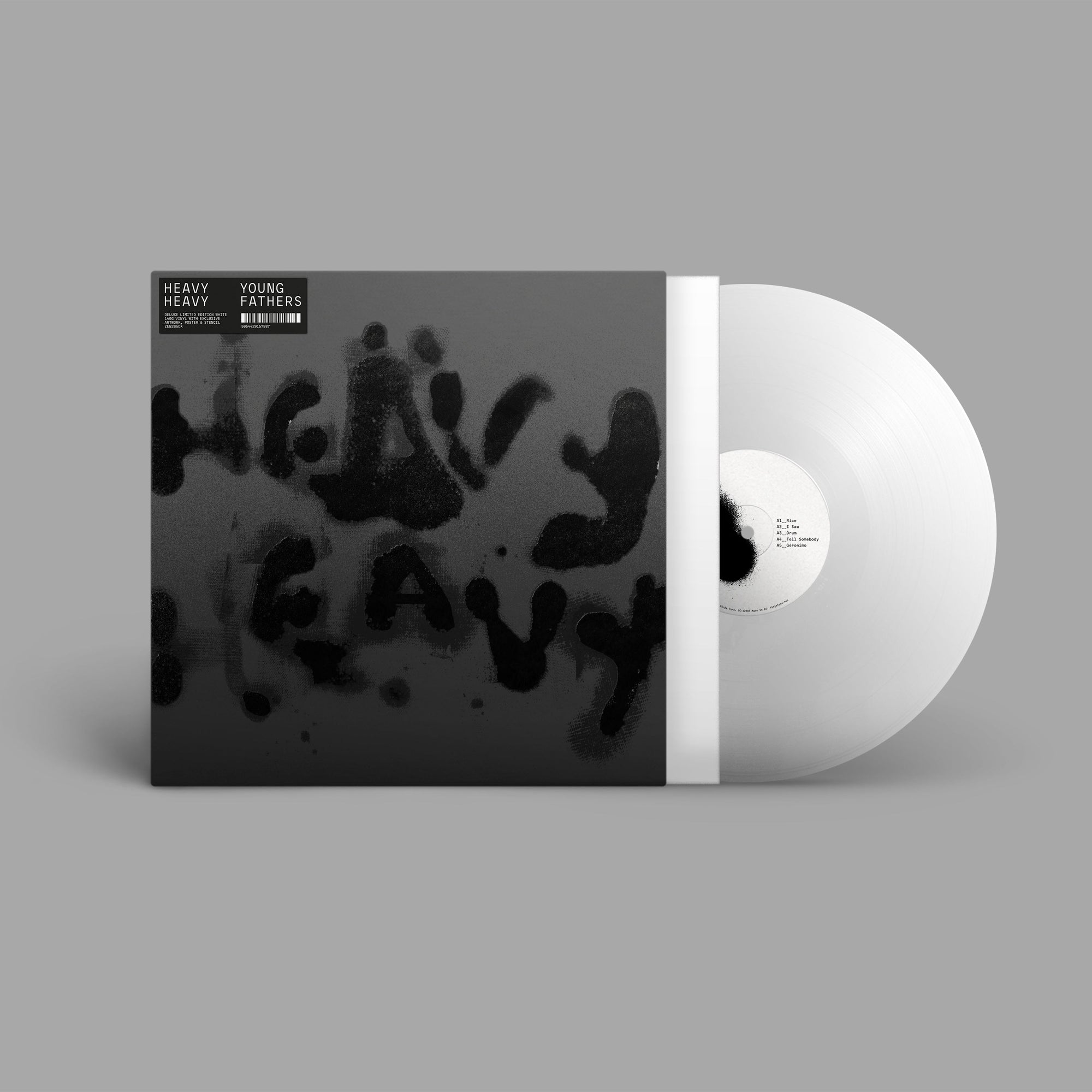 Young Fathers - Heavy Heavy: Limited Deluxe White Vinyl With Grey ...