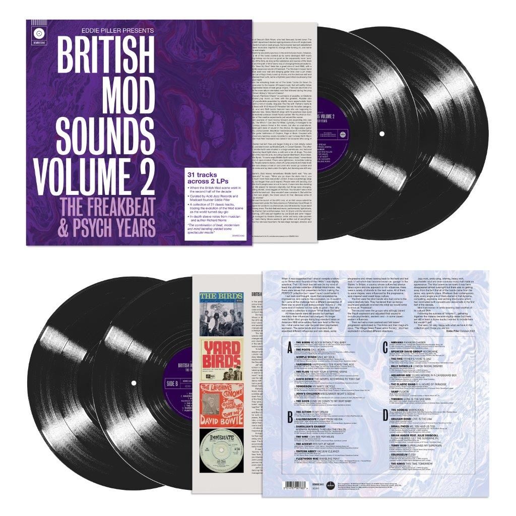Various Artists - Eddie Piller Presents British Mod Sounds of The 1960s Volume 2: The Freakbeat & Psych Years: Vinyl 2LP