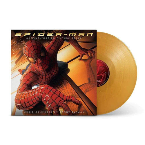 Danny Elfman - Spider-Man: Original Soundtrack Limited Edition Gatefold Gold Vinyl LP w/ Inserts & Poster