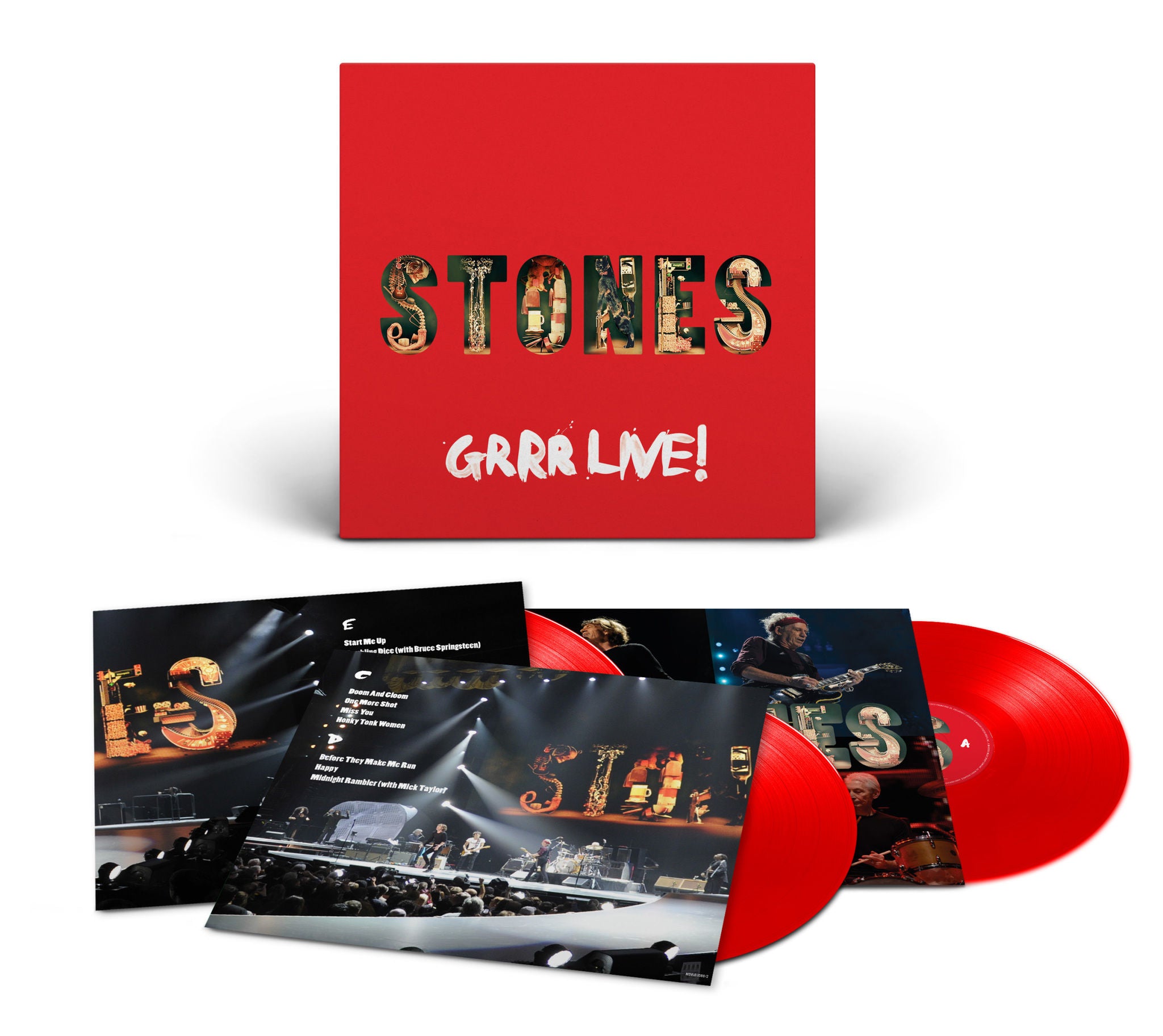 The Rolling Stones - GRRR Live! Exclusive Red Vinyl 3LP