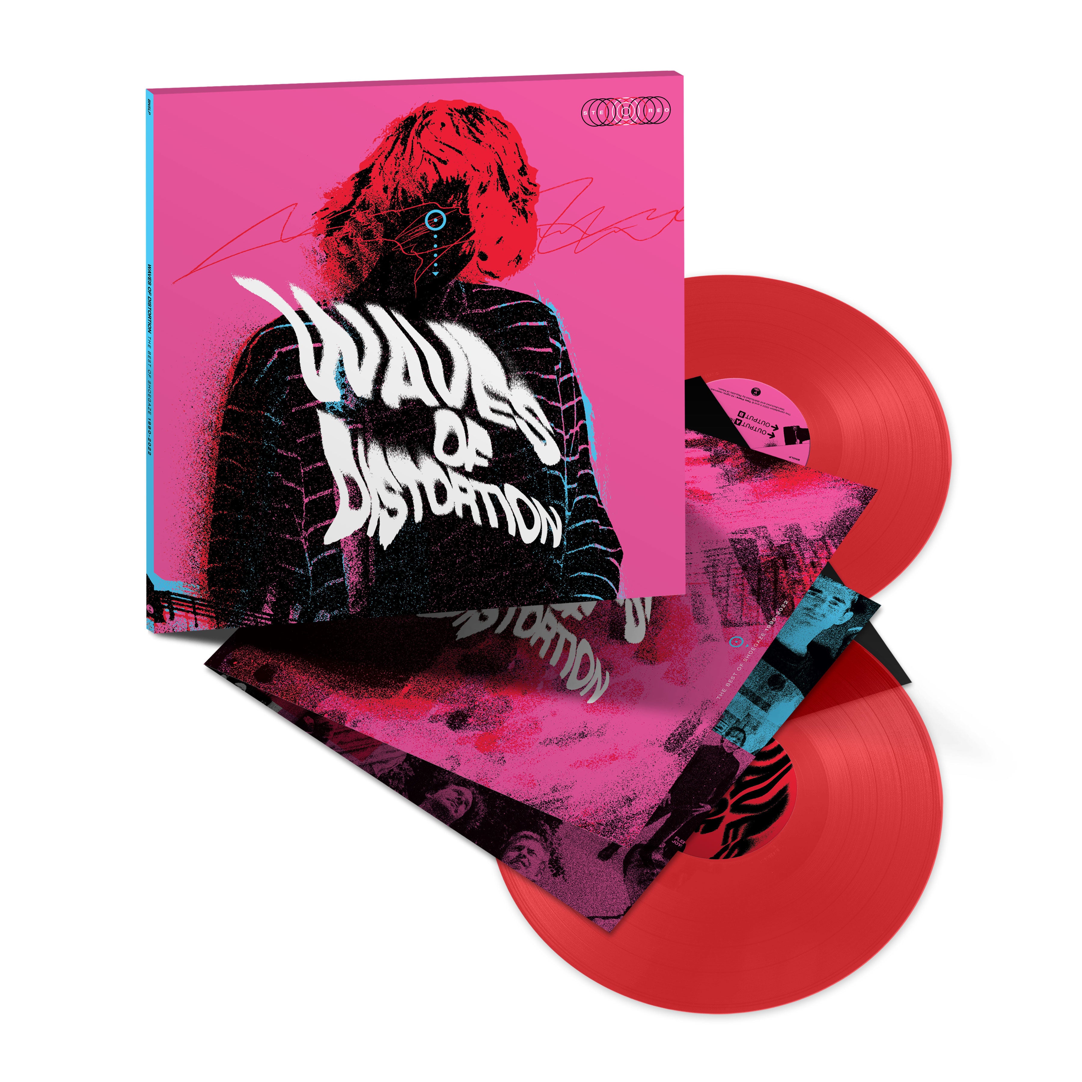 Various Artists, Slowdive, RIDE, Mogwai - Waves of Distortion (The Best of Shoegaze 1990-2022): Limited Edition Transparent Red Vinyl 2LP