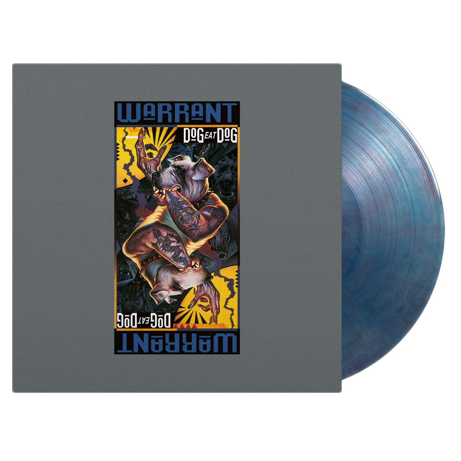 Warrant - Dog Eat Dog: Blue & Red Marbled Vinyl LP