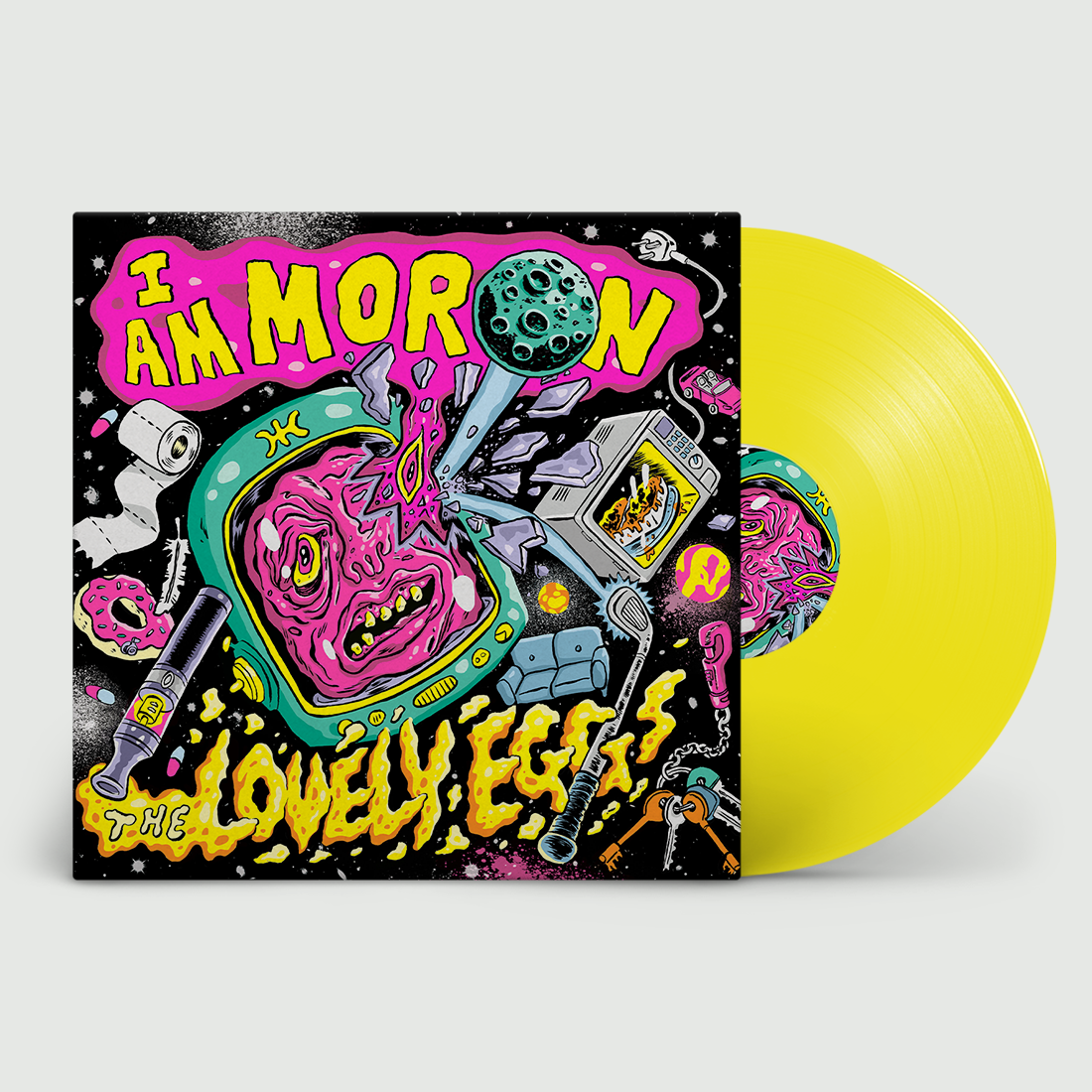 I Am Moron: Signed Neon Yellow Vinyl LP