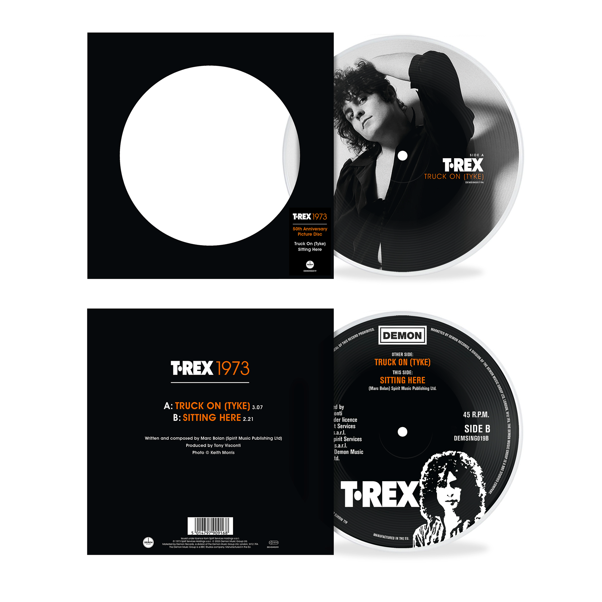 T. Rex - Truck-On Tyke (50th Anniversary): Limited Vinyl 7" Picture Disc