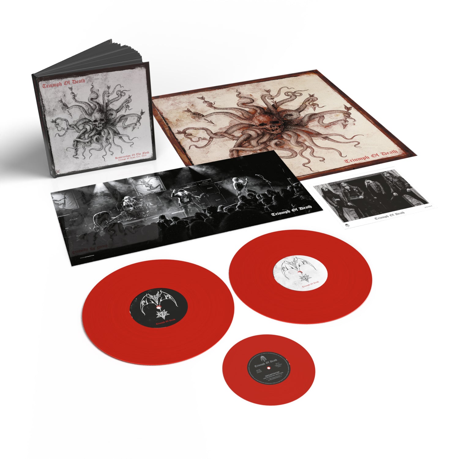 Triumph Of Death - Resurrection Of The Flesh [Deluxe Edition - Bookpack]: Deluxe Red Vinyl 2LP & 7” Single Bookpack