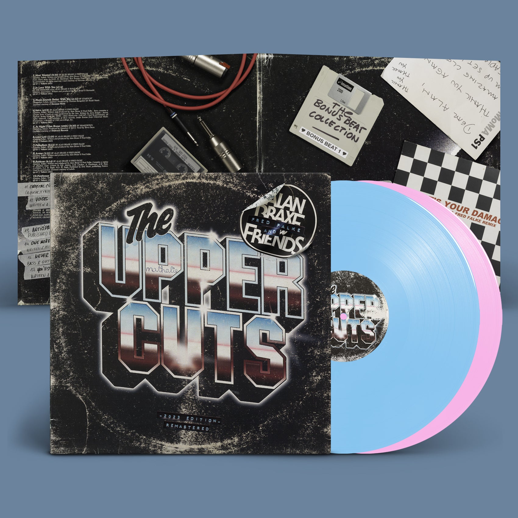 Alan Braxe, Fred Falke & Friends - The Upper Cuts (2023 Edition): Limited Edition Rose Pink and Baby Blue Vinyl 2LP