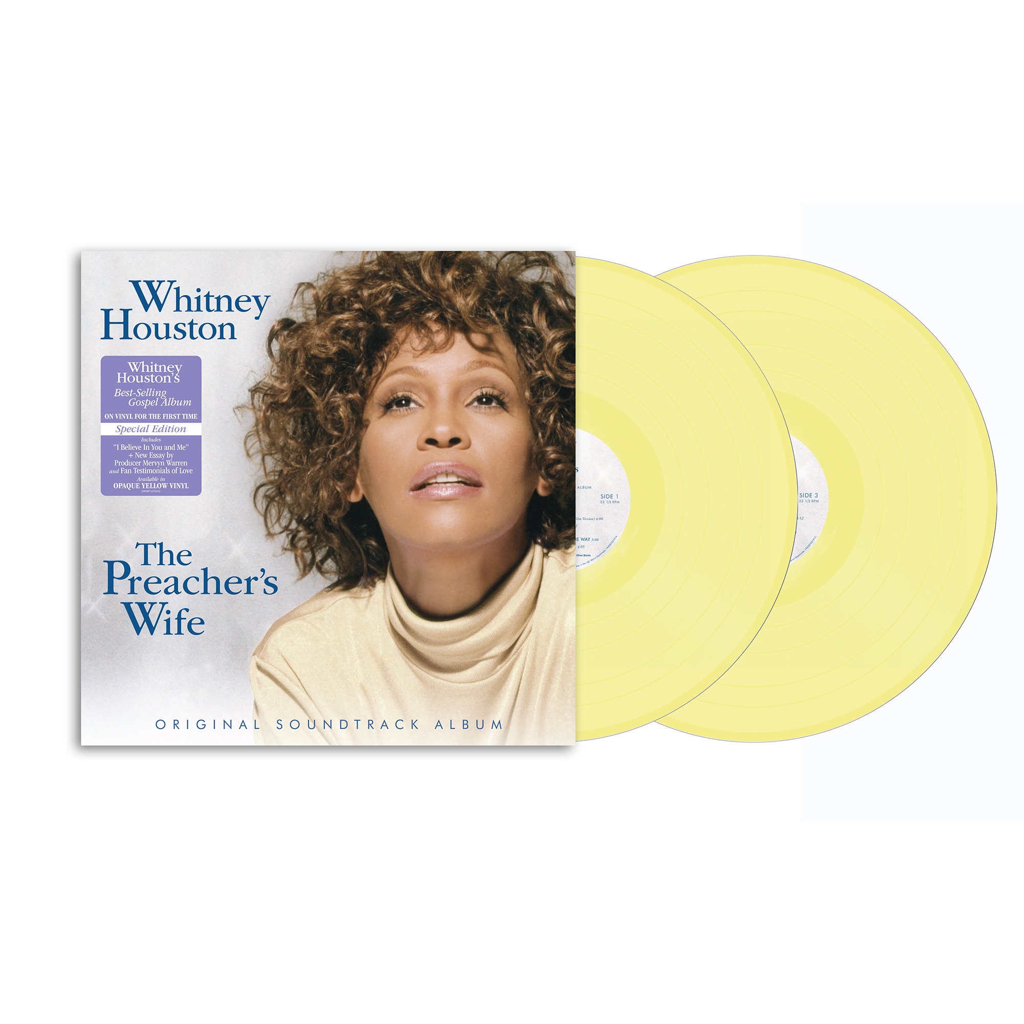 Whitney Houston - The Preacher's Wife (Original Soundtrack): Limited Yellow Vinyl 2LP