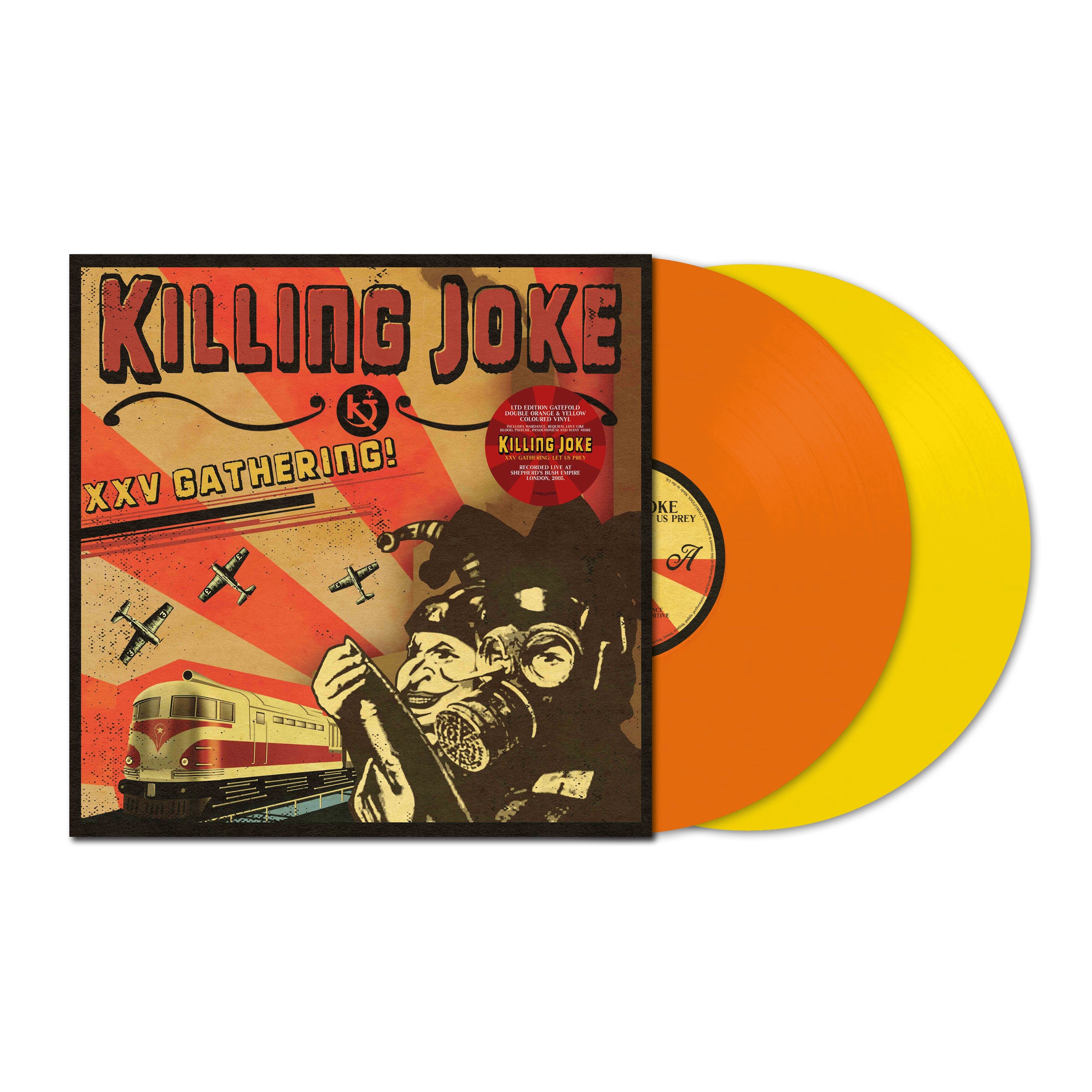 Killing Joke - XXV Gathering - Let Us Prey: Limited Edition Orange + Yellow Vinyl 2LP