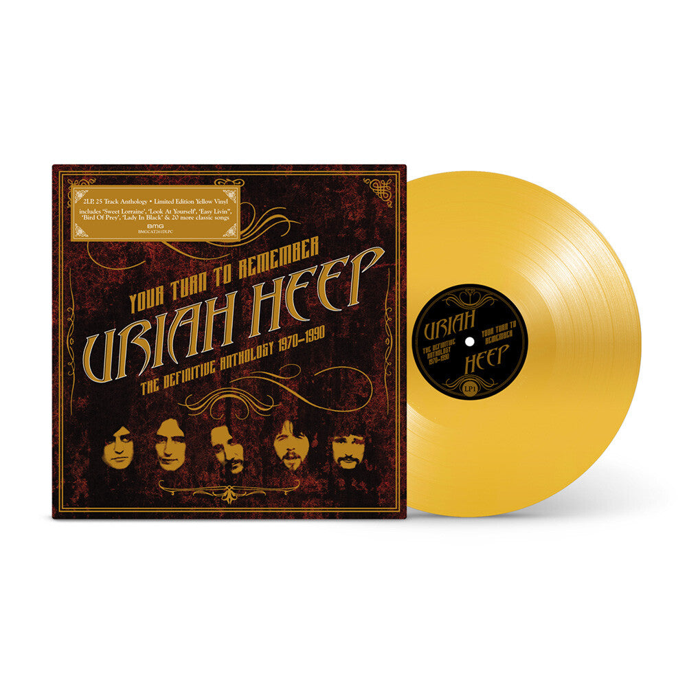 Uriah Heep - Your Turn To Remember - The Definitive Anthology (1970 - 1990): Yellow Vinyl 2LP