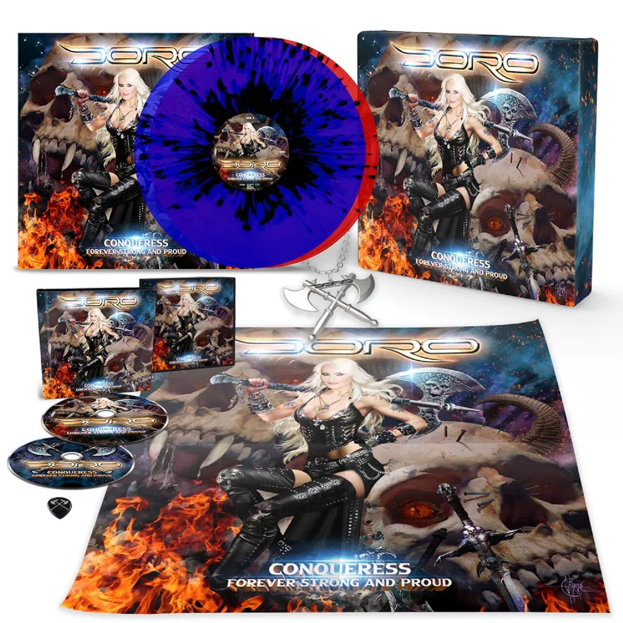 Doro - Conqueress - Forever Strong And Proud: Limited Edition Colour Vinyl Box Set