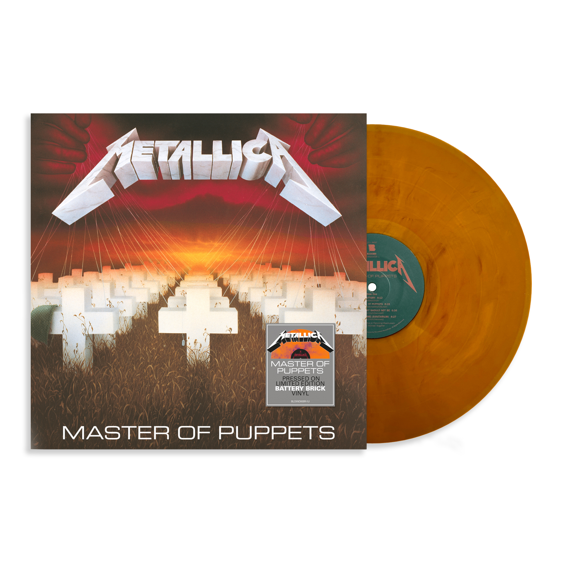 Metallica - Master Of Puppets: Limited 'Battery Brick' Vinyl LP