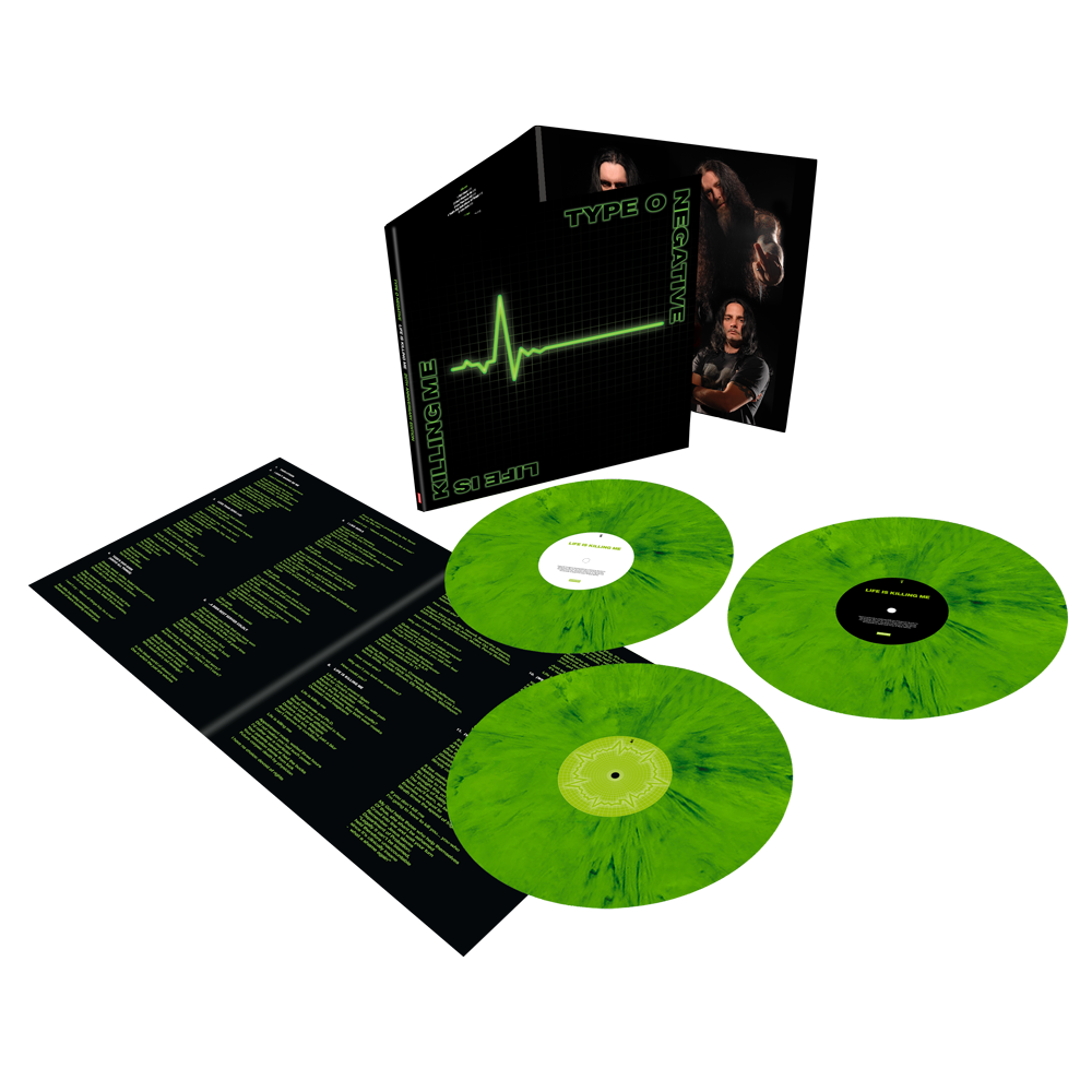 Type O Negative - Life Is Killing Me: Limited Green w/ Black Mix Vinyl 3LP