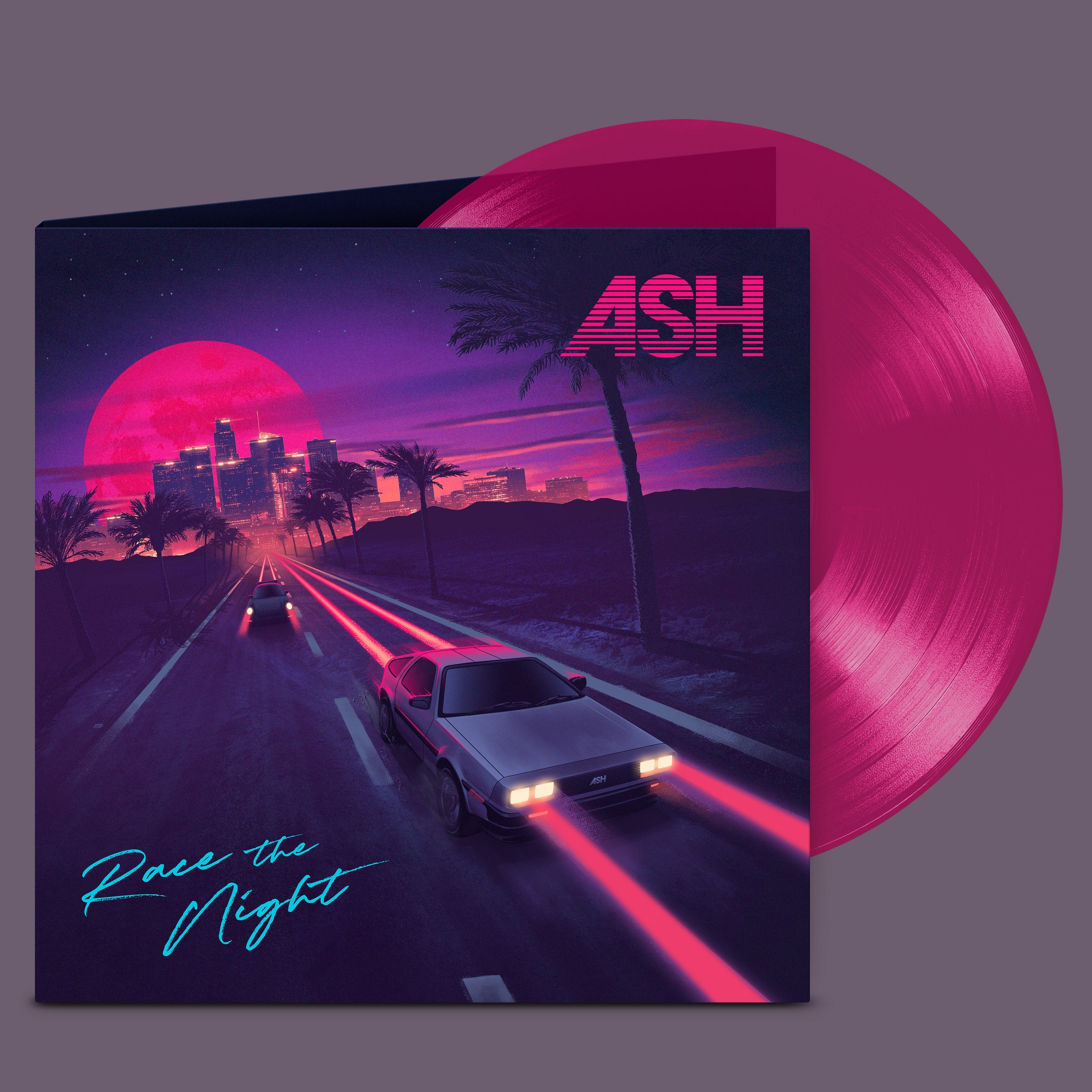 Race The Night: Signed T﻿ranslucent Violet Vinyl & Artwork Print [150 Signed Copies Available Only]